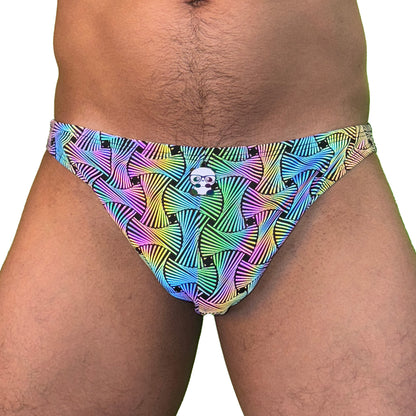 Party Bottoms - Reflective Loom Bikini Cut Party & Swim Brief