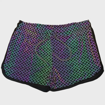 The "VPL" Party Shorts - Flash Reflective Weave