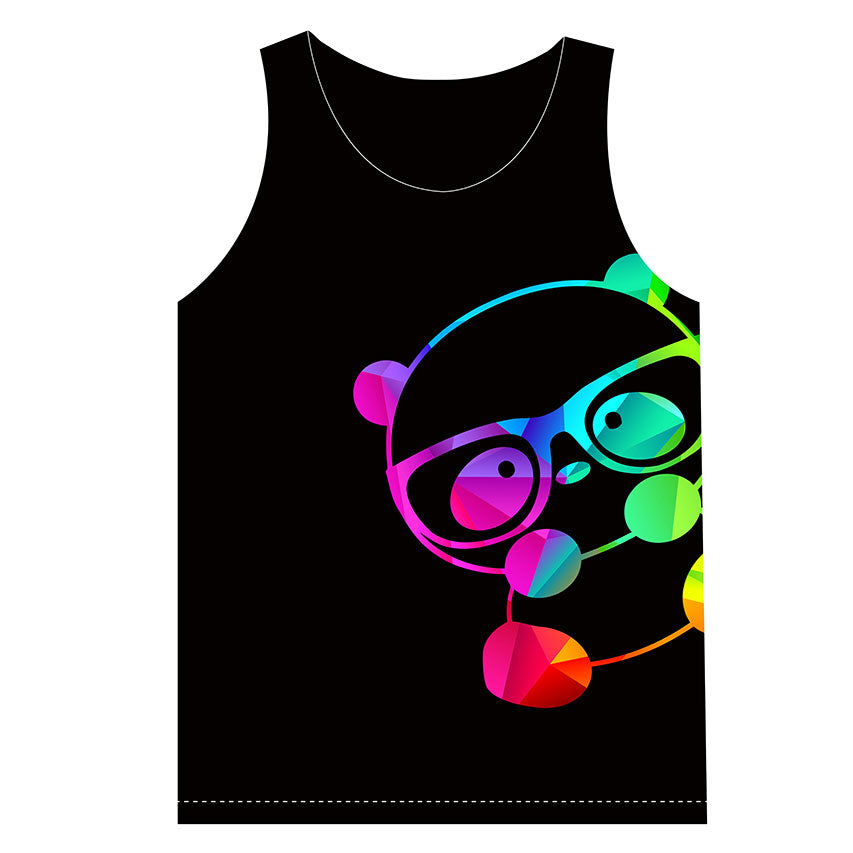 Nerdy Panda Peek-a-Boo Tank Top