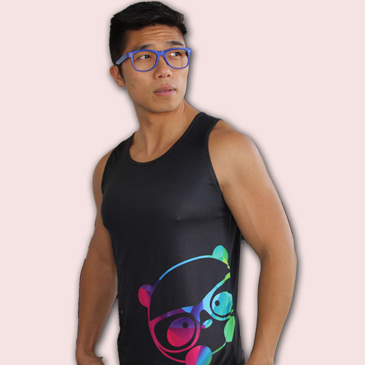 Nerdy Panda Peek-a-Boo Tank Top